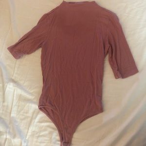 Blush pink High neck bodysuit